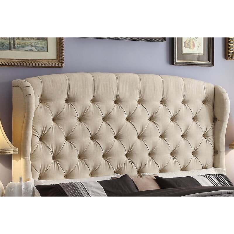 Leatham Upholstered Wingback Headboard And Reviews Joss And Main